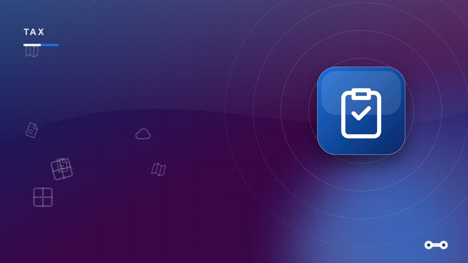 Glossy blue cover art with a clipboard icon for a guide to MTD for Income Tax for sole traders from April 2026